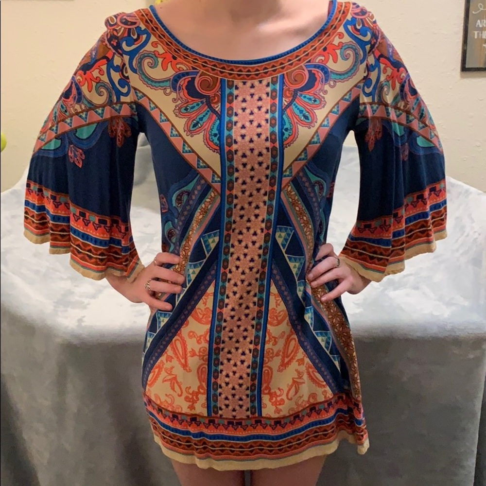 Patterned dress, size small